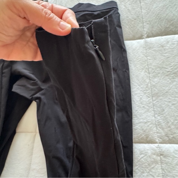ZARA Skinny Pants Black Womens Size 4 Stretch Ankle Zipper Trousers - Picture 8 of 11